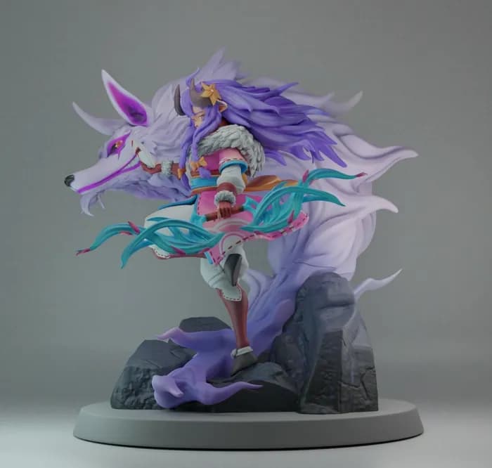 STL - lol sprite blossom kindred 3d figure render 2