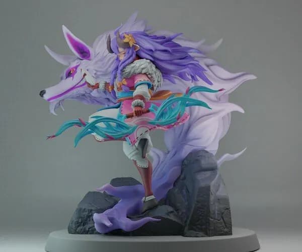STL - lol sprite blossom kindred 3d figure render 4