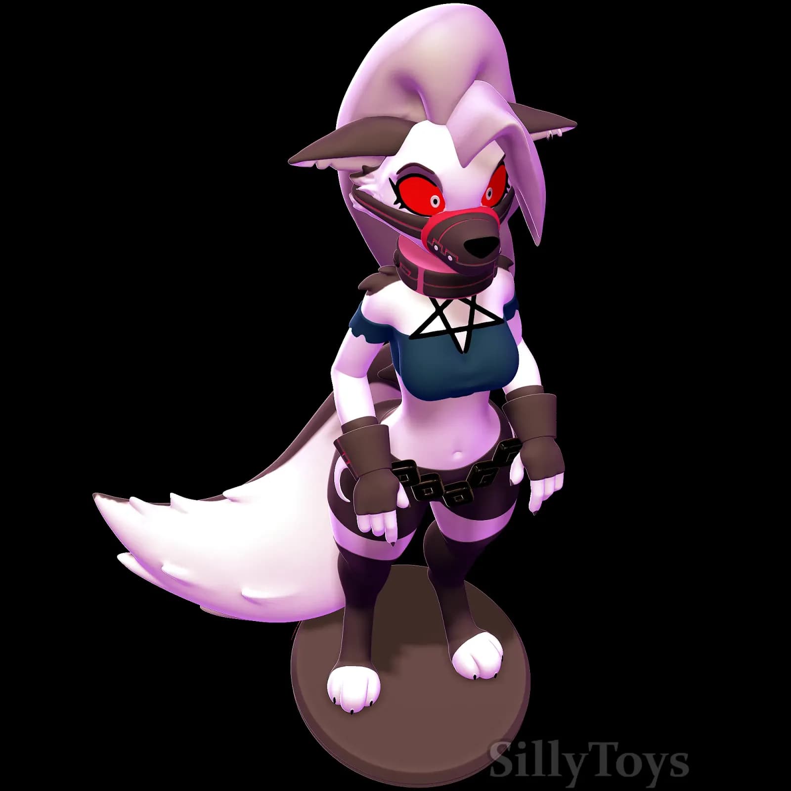 STL - Loona Helluva Boss figura 3D render 5