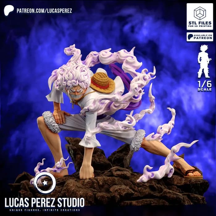 STL - lucas perez luffy gear 5 t me moxomor aka render 1