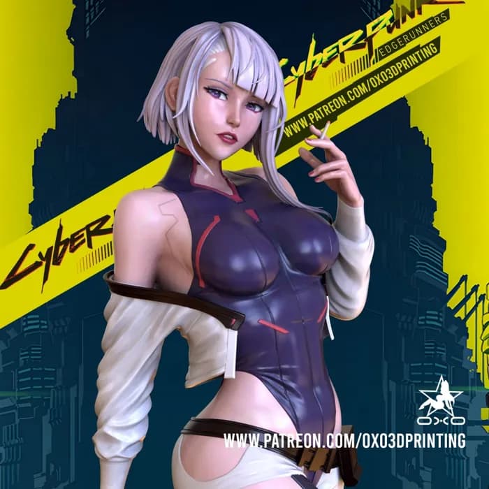 STL - lucy cyberpunk edge runners november 2022nsfw render 1