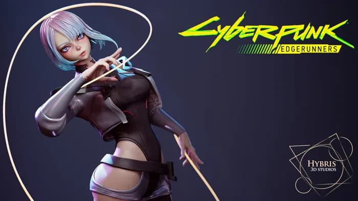 STL - lucy cyberpunk hybris studios