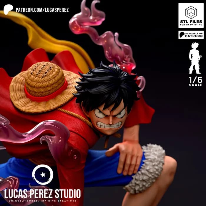 STL - luffy gear second render 2