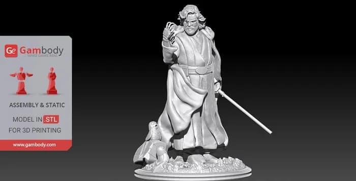 STL - luke skywalker render 2