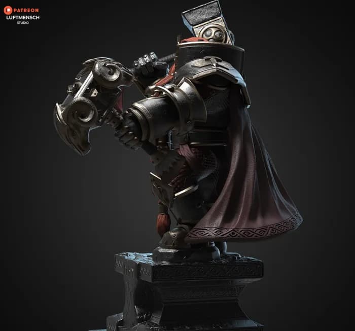 STL - magni bronzebeard 1 10 render 3
