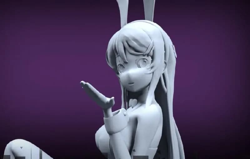 STL - Mai Sakurajima bunny girl style figure