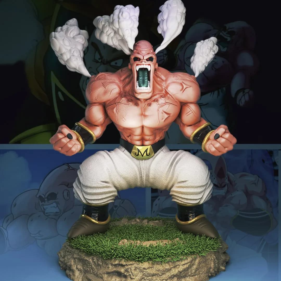 STL - Majin Buu furioso render 1