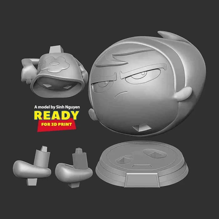 STL - mandy cartoon network fanart render 2