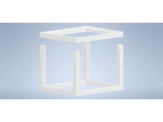 STL - Marco de litofanía para lámpara Visslebo de IKEA render 2