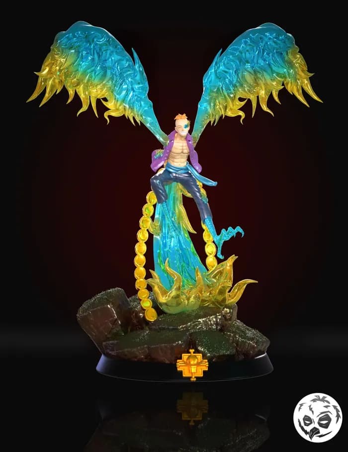 STL - Marco Figura Coleccionable One Piece render 1