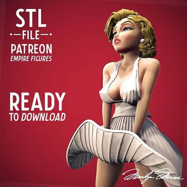 STL - marilynmonroeempirefigures render 2