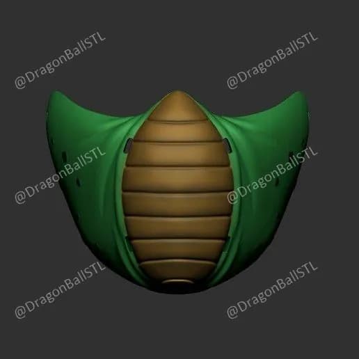 STL - Máscara de Cell estilo Dragon Ball render 1
