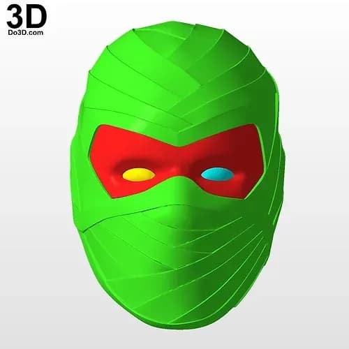 STL - Máscara de Moon Knight sin capucha render 1