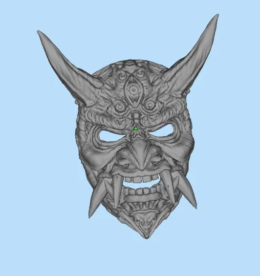 STL - Máscara de Oni render 1