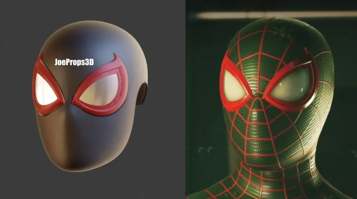 STL - Máscara de Spider Man (Miles Morales)