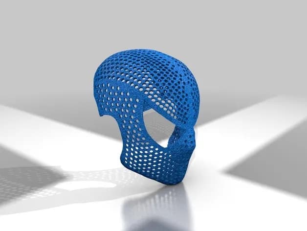 STL - Máscara de Spider Man (Miles Morales) render 2