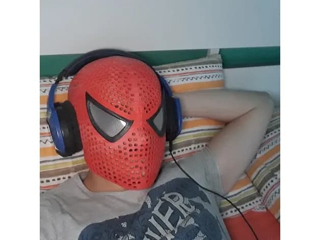 STL - Máscara de Spider Man (Miles Morales) render 3