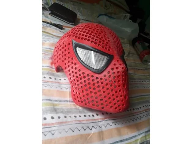 STL - Máscara de Spider Man (Miles Morales) render 4