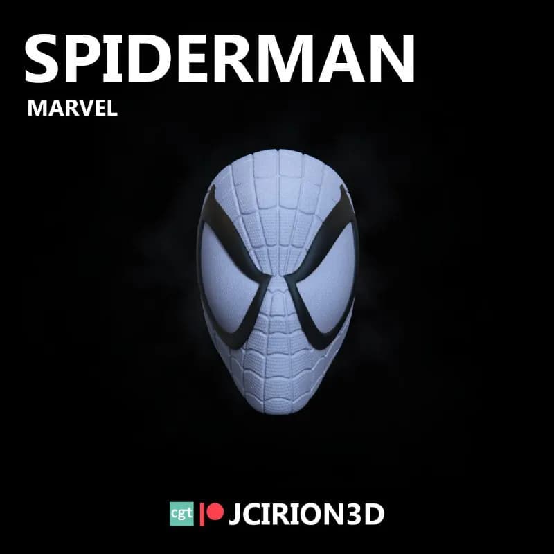 STL - Máscara de Spiderman Estilo McFarlane render 1