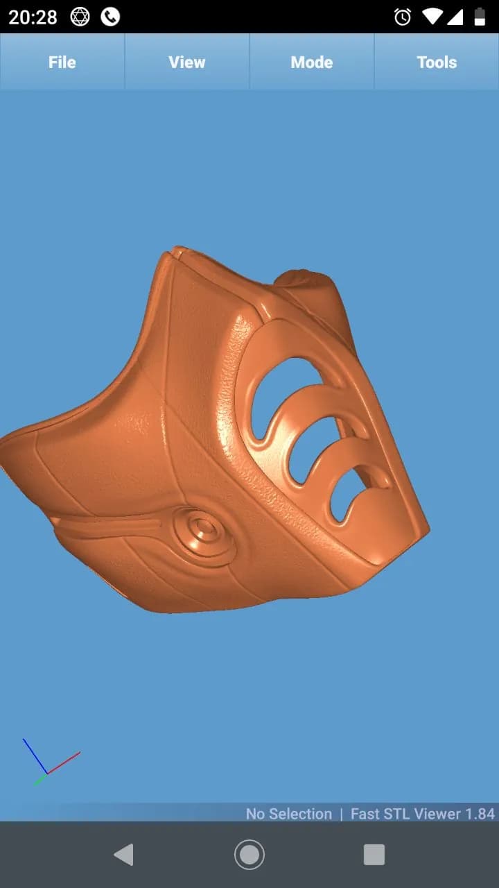 STL - Máscara de Sub Zero 2 render 1