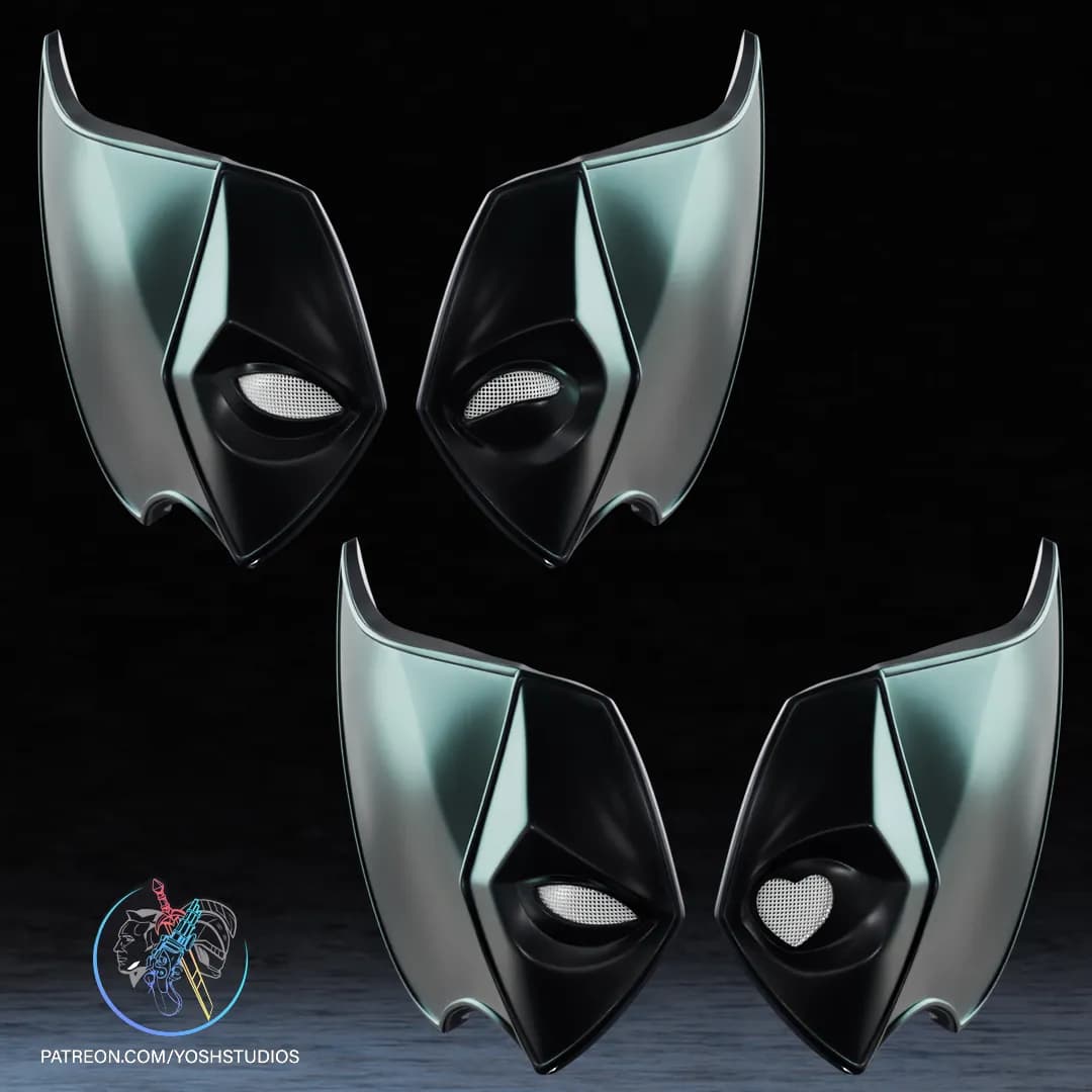 STL - Máscaras de Deadpool Estilo Wolverine render 3