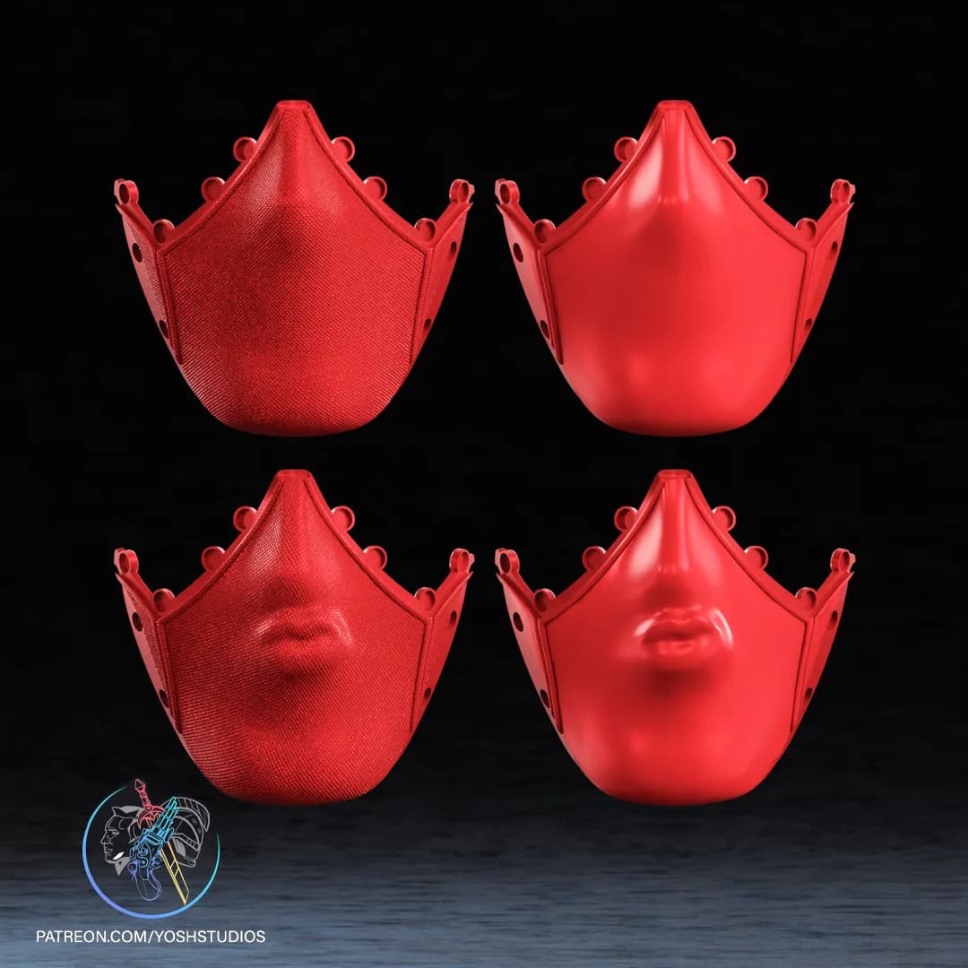 STL - Máscaras de Deadpool Estilo Wolverine render 5