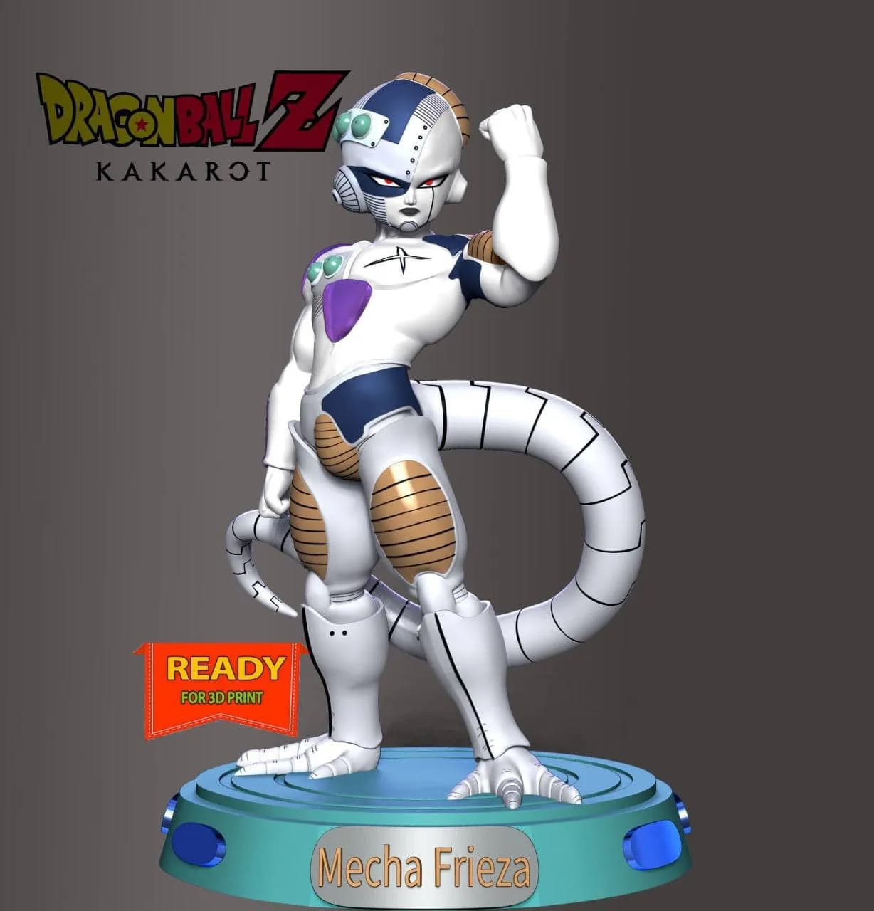 STL - Mecha Frieza figura render 1
