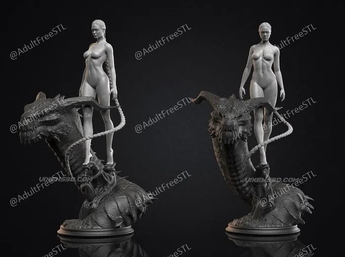 STL - megha l angelina jolie grendel's mother render 1