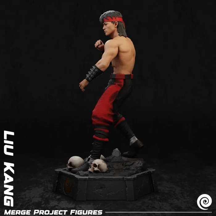 STL - merge project figures liu kang render 3