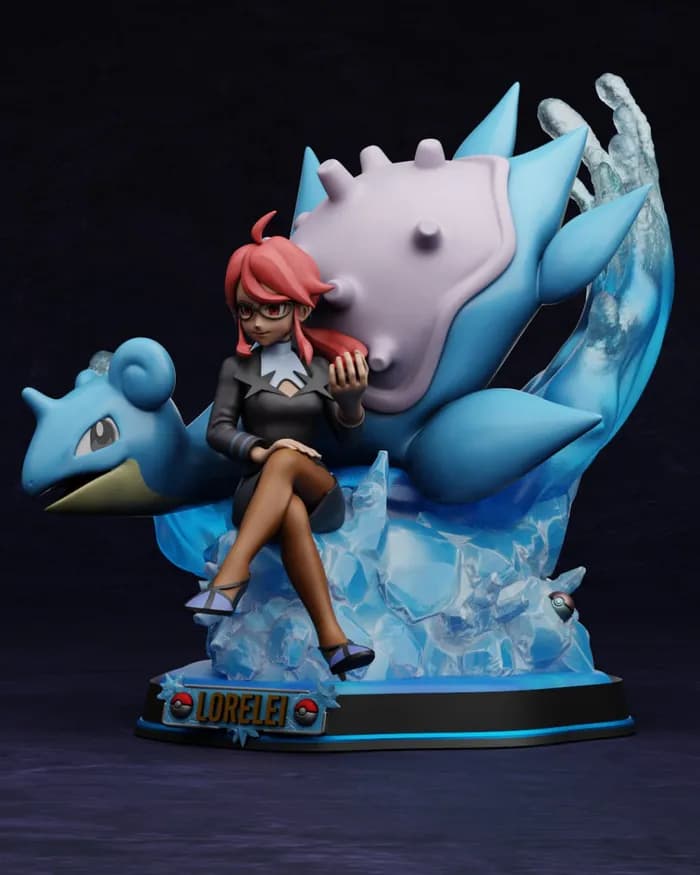 STL - merge project figures lorelei and lapras t me moxomor aka render 4