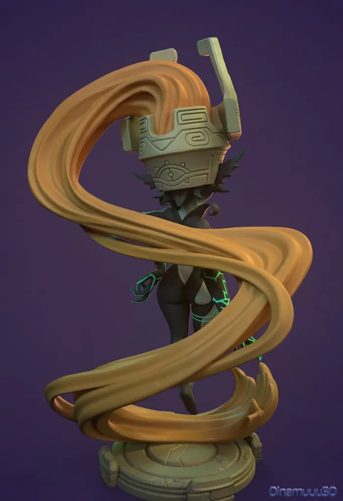 STL - Midna del juego The Legend of Zelda: Twilight Princess render 2