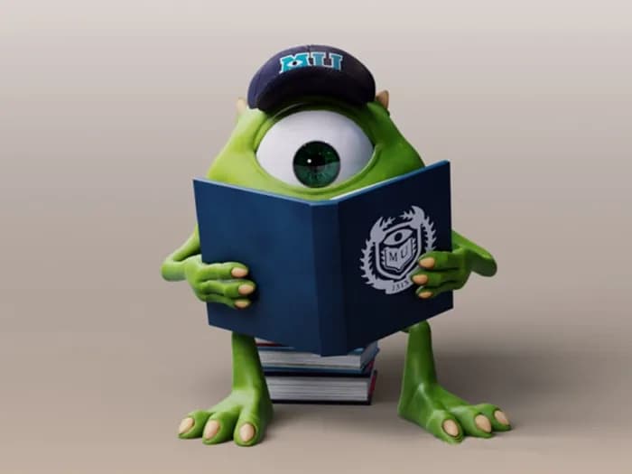 STL - Mike Wazowski de Monsters University render 2