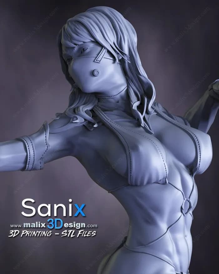 STL - mileena sanix render 2