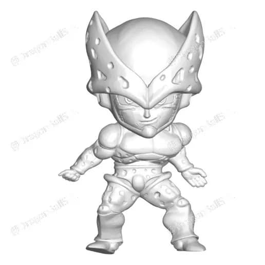 STL - Miniatura chibi de Cell de Dragon Ball Z render 1