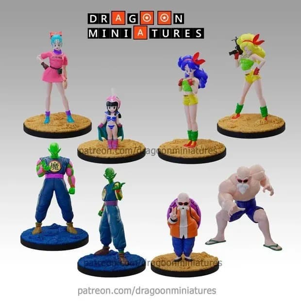 STL - Miniaturas de Dragon Ball Z 2 render 1