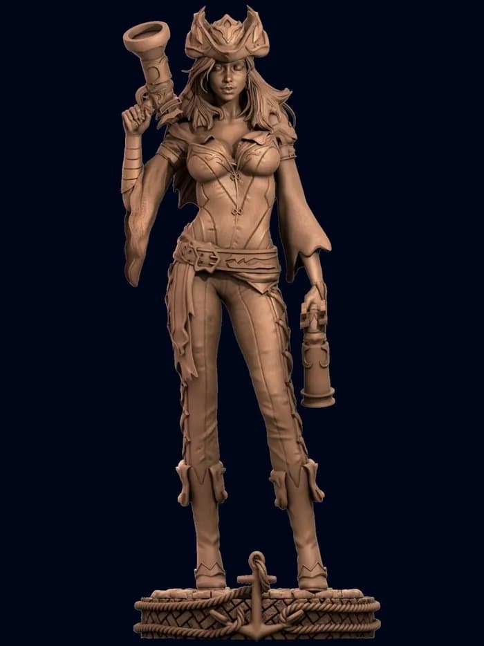 STL - miss fortune render 2