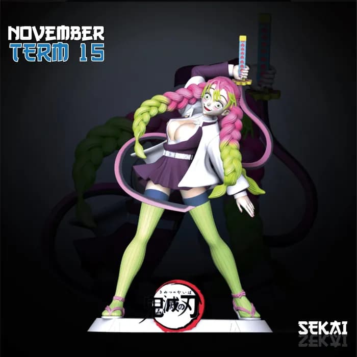 STL - mitsuri kanroji sculpture sekai 3d models 17 2 cm 17 parts