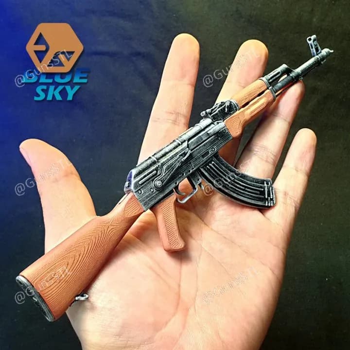 STL - Modelo de arma AKM AK 47 estilo PUBG render 1