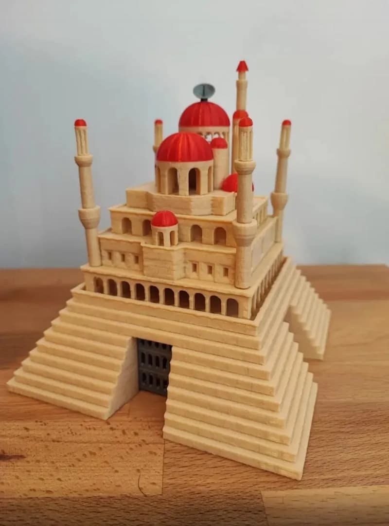 STL - Modelo del Castillo de Pilaf de Dragon Ball render 1