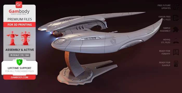 STL - modern cylon raider gb render 1