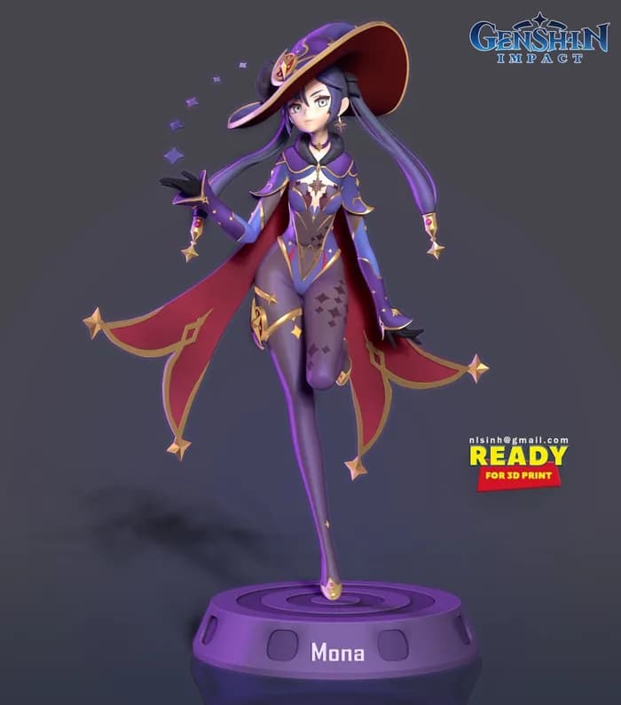 mona megistus genshin impact fanart