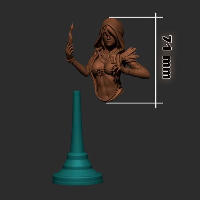 STL - Morrigan de Dragon Age render 5