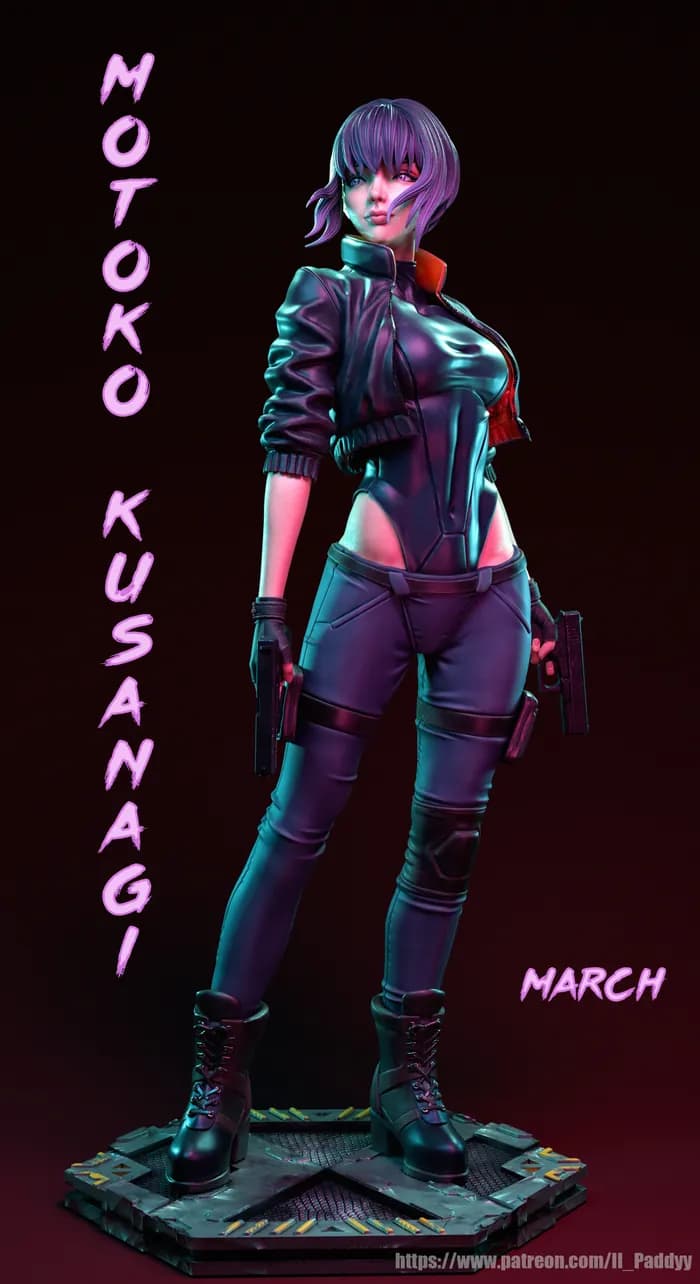 STL - Motoko Kusanagi Ghost in the Shell