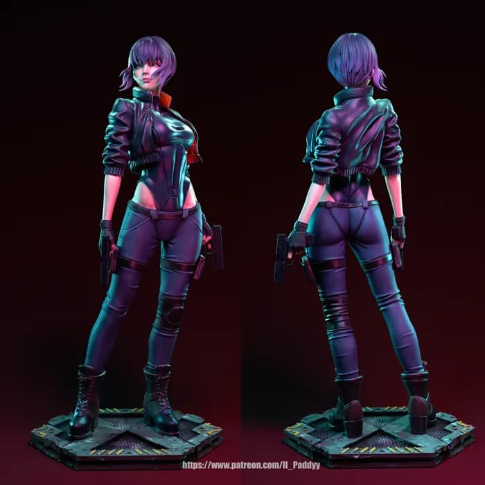 STL - Motoko Kusanagi Ghost in the Shell render 2