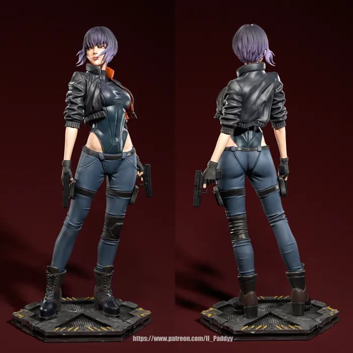 STL - Motoko Kusanagi Ghost in the Shell render 3