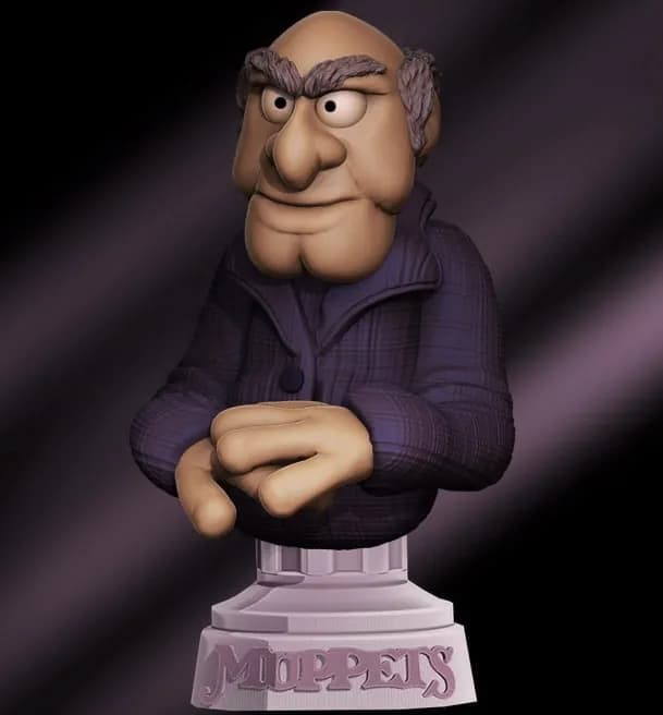 STL - muppets waldorf rober rollin patreon lm render 1