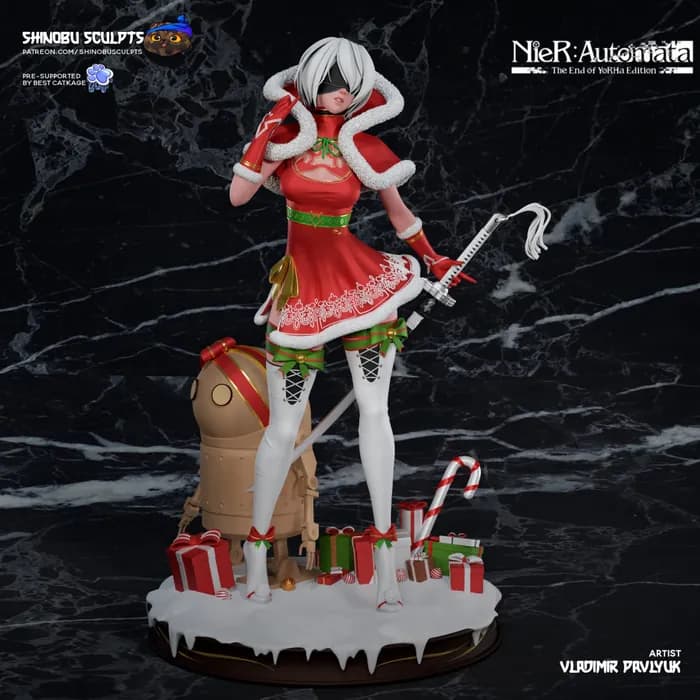 STL - nier xmas 2b@hehestl render 2