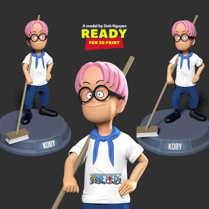 STL - nlsinh kid koby one piece fanart t me moxomor aka render 2