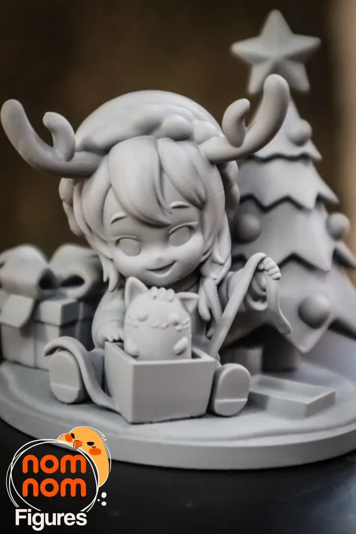 STL - nomi original chibi character 3d print model render 4