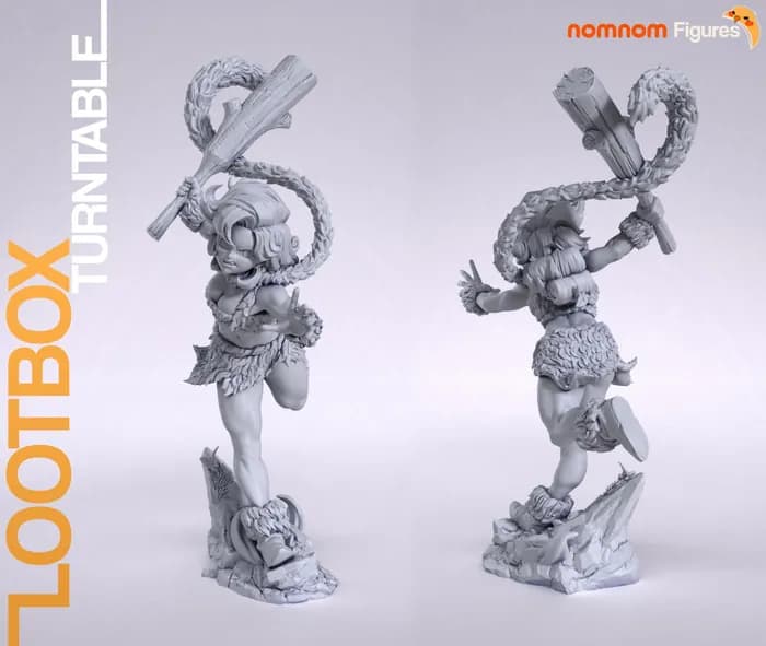 STL - nomnom ayla chrono trigger render 3